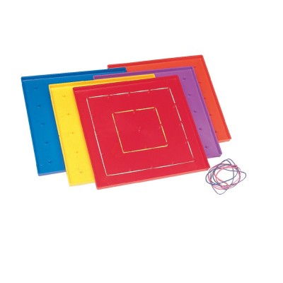 Learning Resources 1006452 Plastic Geoboard Set   